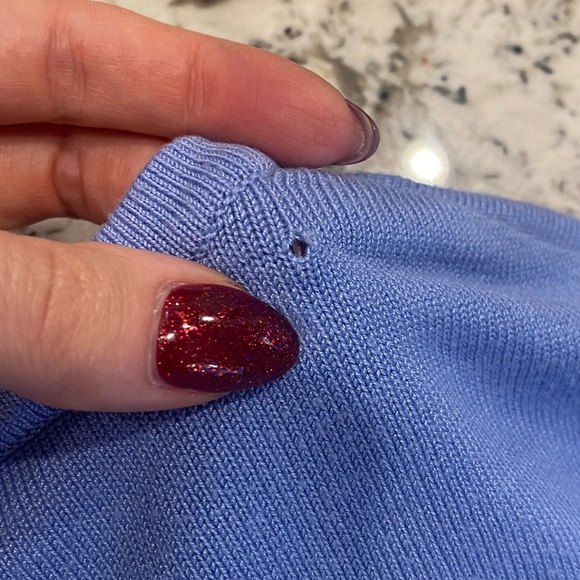 PHILOSOPHY Periwinkle Sweater with Sleeve Cut Outs - Picture 7 of 7